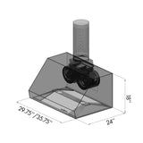 ZLINE 42 Inch Under Cabinet Range Hood in Stainless Steel (685)