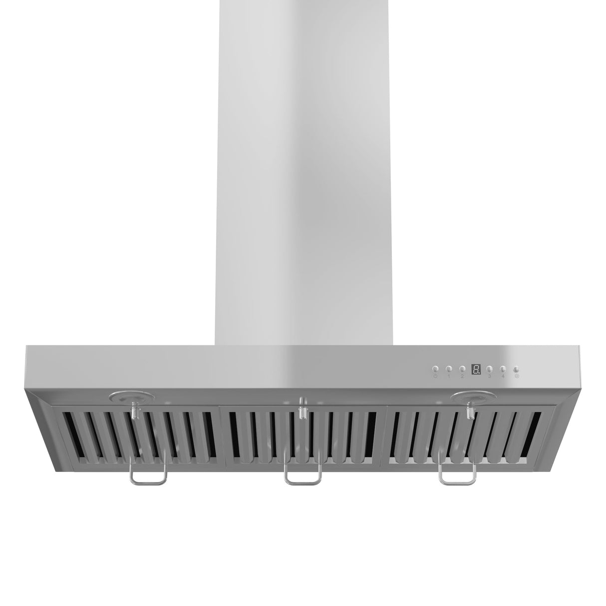 ZLINE 48" Convertible Vent Wall Mount Range Hood in Stainless Steel with Crown Molding (KECRN-48)