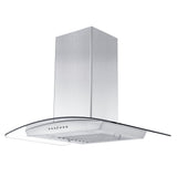 ZLINE 30" Convertible Vent Wall Mount Range Hood in Stainless Steel & Glass (KZ-30)