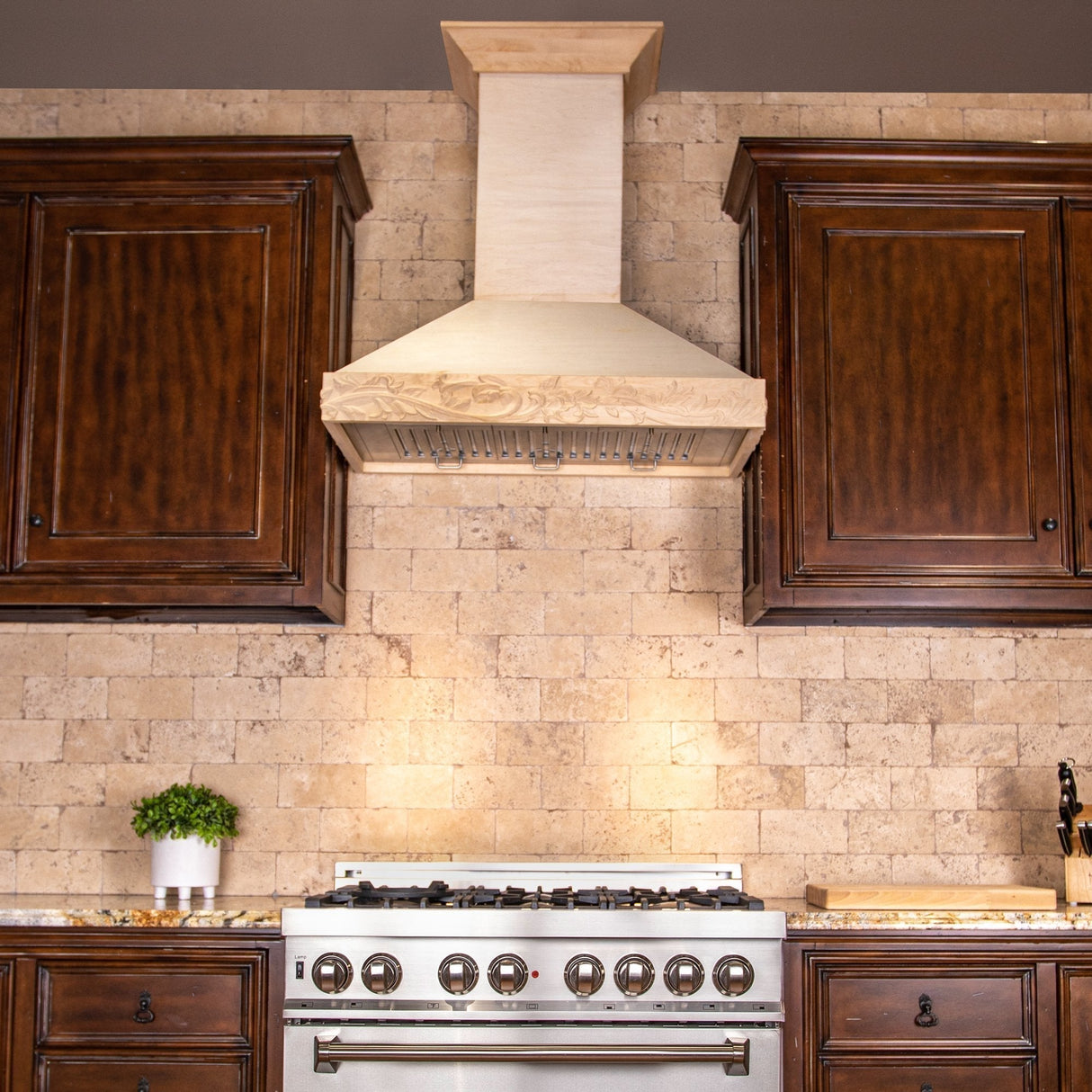 ZLINE 36 in. Ducted Unfinished Wooden Wall Mount Range Hood