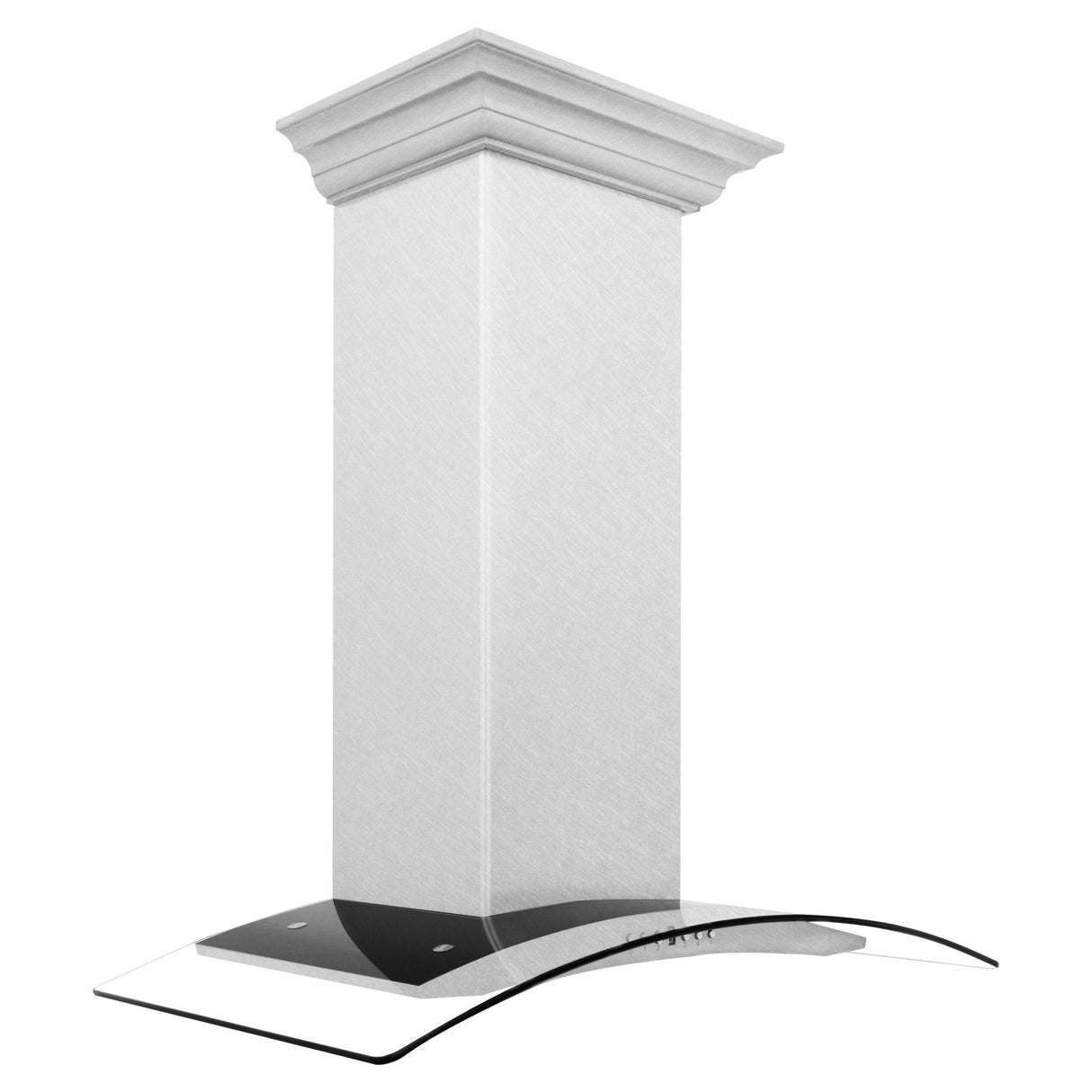 ZLINE 48 in. Convertible Vent Wall Mount Range Hood in Satin Stainless Steel and Glass (8KN4S-48)