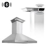 30" ZLINE CrownSound™Ducted Vent Wall Mount Range Hood in Stainless Steel with Built-in Bluetooth Speakers (KL3CRN-BT-30)