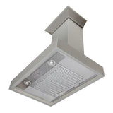 ZLINE 30 in. Convertible Vent Wooden Wall Mount Range Hood in Gray (KBUU-30)