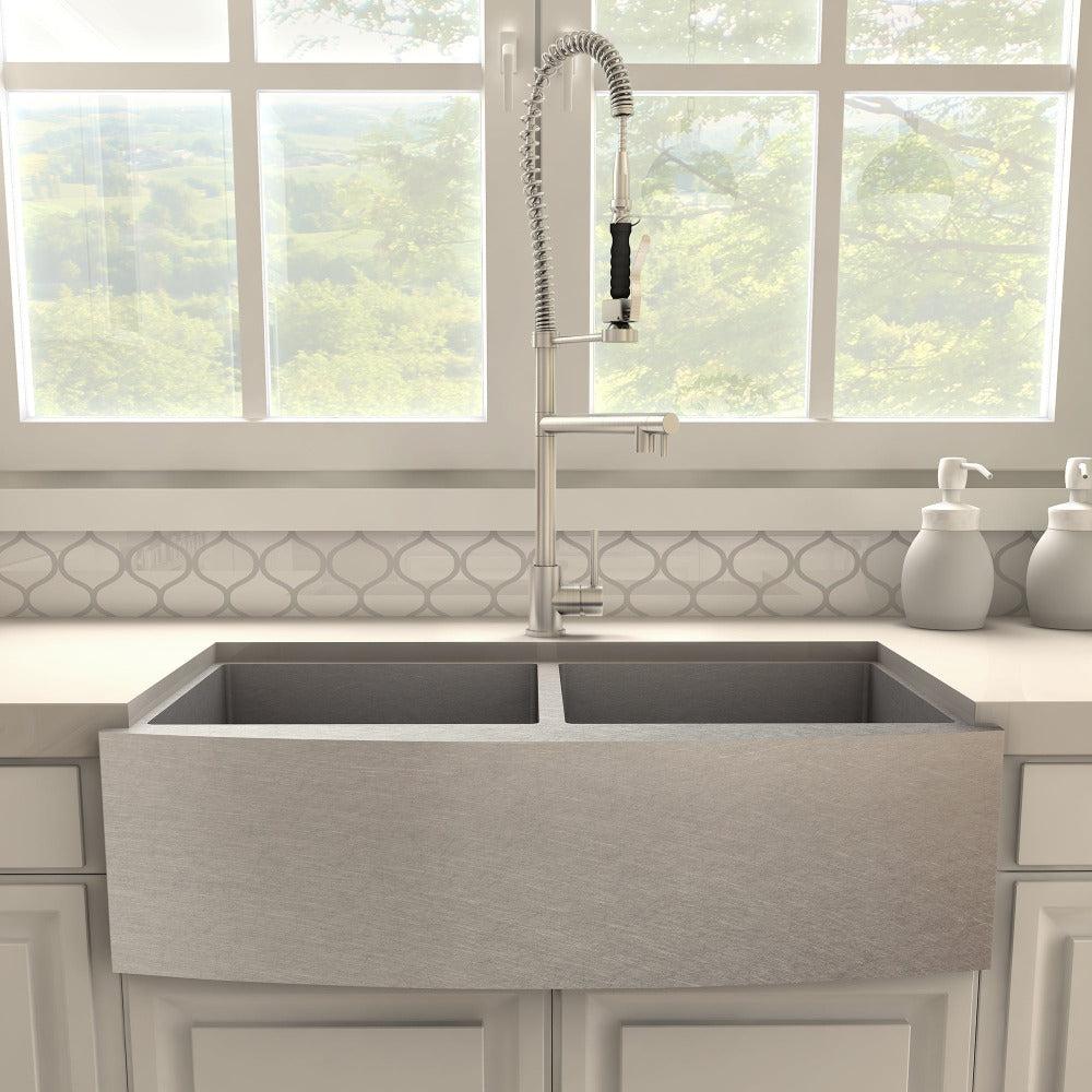 ZLINE Van Gogh Kitchen Faucet in Brushed Nickel (VNG-KF-BN)