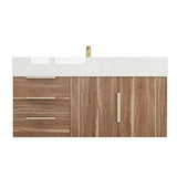 Blossom Floating / Wall Mounted Bathroom Vanity With Acrylic Sink Top & Aluminum Alloy Frame