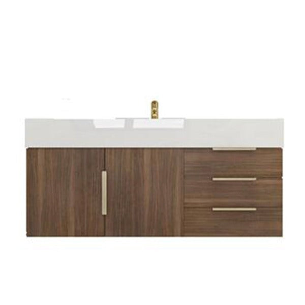 Blossom Floating / Wall Mounted Bathroom Vanity With Acrylic Sink Top & Aluminum Alloy Frame