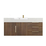 Blossom Floating / Wall Mounted Bathroom Vanity With Acrylic Sink Top & Aluminum Alloy Frame