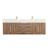 Blossom Floating / Wall Mounted Bathroom Vanity With Acrylic Sink Top & Aluminum Alloy Frame