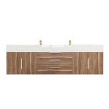 Blossom Floating / Wall Mounted Bathroom Vanity With Acrylic Sink Top & Aluminum Alloy Frame