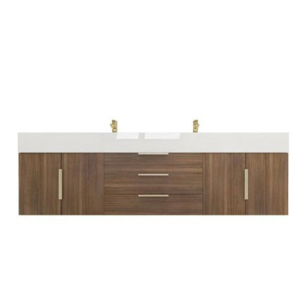 Blossom Floating / Wall Mounted Bathroom Vanity With Acrylic Sink Top & Aluminum Alloy Frame