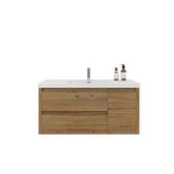 Jade Wall Mounted Bathroom Vanity with Reinforced Acrylic Sink