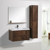 Jade Wall Mounted Bathroom Vanity with Reinforced Acrylic Sink