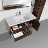 Jade Wall Mounted Bathroom Vanity with Reinforced Acrylic Sink