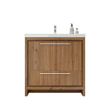 Divine Freestanding Bathroom Vanity With Acrylic Sink, Soft Closing Doors & Drawers - BUILDMYPLACE