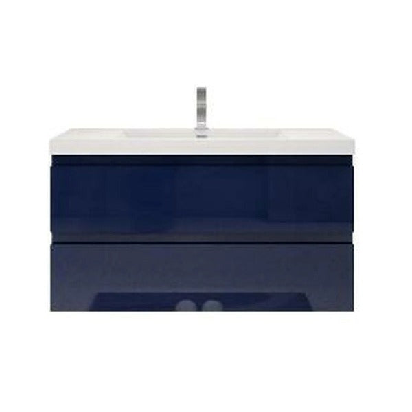 Brooklyn Floating / Wall Mounted Bathroom Vanity With Acrylic Sink