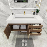 Blossom Floating / Wall Mounted Bathroom Vanity With Acrylic Sink Top & Aluminum Alloy Frame