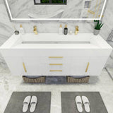 Blossom Floating / Wall Mounted Bathroom Vanity With Acrylic Sink Top & Aluminum Alloy Frame