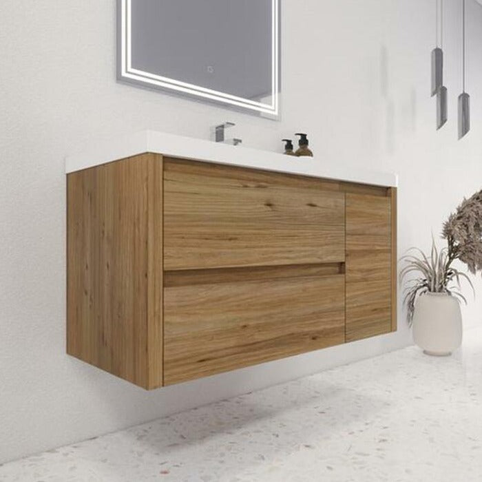 Jade Wall Mounted Bathroom Vanity with Reinforced Acrylic Sink