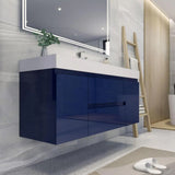 Fusion Floating / Wall Mounted Bathroom Vanity with Acrylic Sink