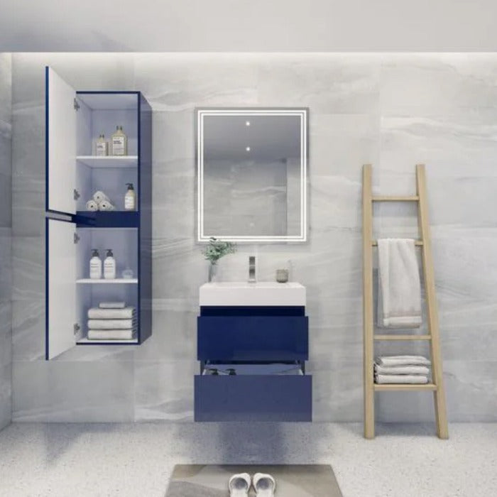 Fusion Floating / Wall Mounted Bathroom Vanity with Acrylic Sink