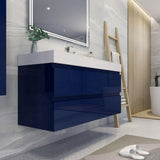 Fusion Floating / Wall Mounted Bathroom Vanity with Acrylic Sink