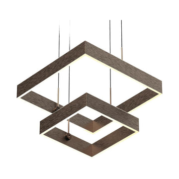 LED Pendant Light Fixture, Dimmable, 3000K (Warm White), Brushed Brown (P1394-64)