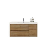 Jade Wall Mounted Bathroom Vanity with Reinforced Acrylic Sink