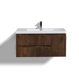 Jade Wall Mounted Bathroom Vanity with Reinforced Acrylic Sink