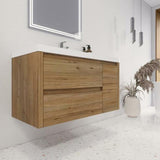 Jade Wall Mounted Bathroom Vanity with Reinforced Acrylic Sink