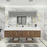 Blossom Floating / Wall Mounted Bathroom Vanity With Acrylic Sink Top & Aluminum Alloy Frame