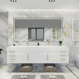 Blossom Floating / Wall Mounted Bathroom Vanity With Acrylic Sink Top & Aluminum Alloy Frame