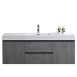 Fusion Floating / Wall Mounted Bathroom Vanity with Acrylic Sink