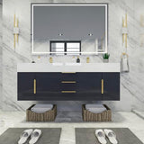 Blossom Floating / Wall Mounted Bathroom Vanity With Acrylic Sink Top & Aluminum Alloy Frame