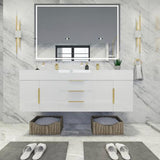 Blossom Floating / Wall Mounted Bathroom Vanity With Acrylic Sink Top & Aluminum Alloy Frame