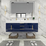 Blossom Floating / Wall Mounted Bathroom Vanity With Acrylic Sink Top & Aluminum Alloy Frame