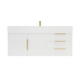 Blossom Floating / Wall Mounted Bathroom Vanity With Acrylic Sink Top & Aluminum Alloy Frame