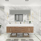 Blossom Floating / Wall Mounted Bathroom Vanity With Acrylic Sink Top & Aluminum Alloy Frame