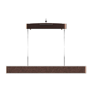 LED Pendant Light Fixture, Dimmable, 3000K (Warm White), Brushed Brown (P1394-L)
