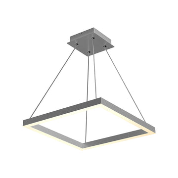 LED Pendant Light Fixture, Square, Dimmable, 3000K (Warm White) (P3111-5F)