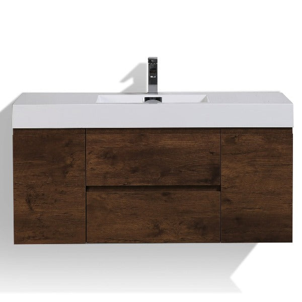 Fusion Floating / Wall Mounted Bathroom Vanity with Acrylic Sink