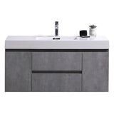 Fusion Floating / Wall Mounted Bathroom Vanity with Acrylic Sink