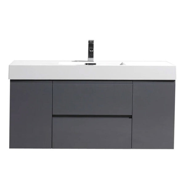 Fusion Floating / Wall Mounted Bathroom Vanity with Acrylic Sink