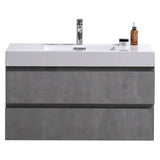 Fusion Floating / Wall Mounted Bathroom Vanity with Acrylic Sink