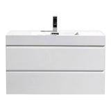 Fusion Floating / Wall Mounted Bathroom Vanity with Acrylic Sink