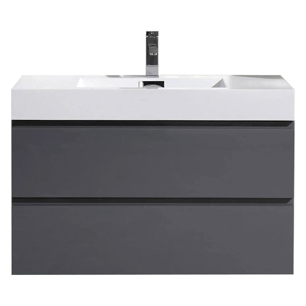 Fusion Floating / Wall Mounted Bathroom Vanity with Acrylic Sink