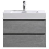 Fusion Floating / Wall Mounted Bathroom Vanity with Acrylic Sink