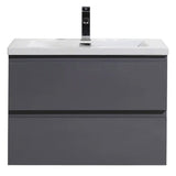 Fusion Floating / Wall Mounted Bathroom Vanity with Acrylic Sink