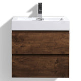 Fusion Floating / Wall Mounted Bathroom Vanity with Acrylic Sink