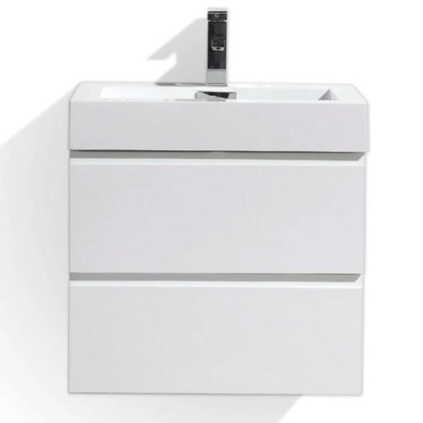 Fusion Floating / Wall Mounted Bathroom Vanity with Acrylic Sink