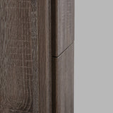 Jade S. Oak Floating / Wall Mounted Bathroom Linen Side Cabinet With Soft Closing Doors